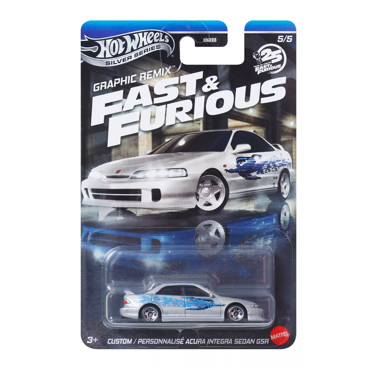 HOT WHEELS automodeliukai iš filmo Greiti ir įsiutę  (HNR88)