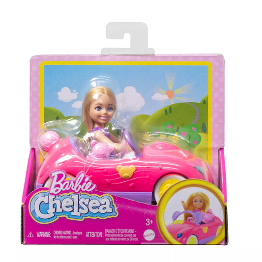 CHELSEA TEDDY CAR lėlytės ir automobiliuko rinkinukas (HXN05)
