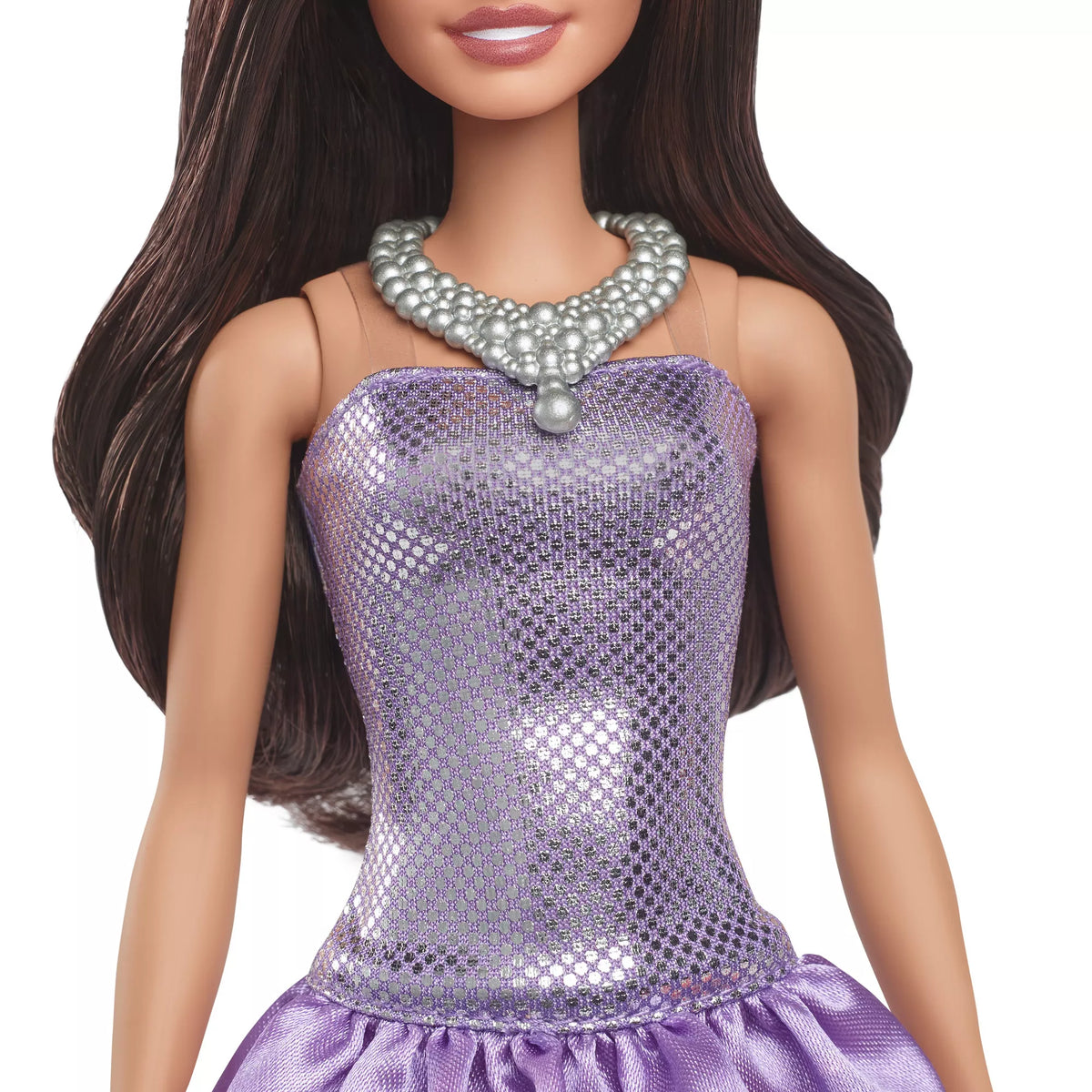 BARBIE madistė pūsta violetine suknele (HYT92)