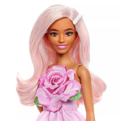 BARBIE madistė rožine suknele (HYT94)