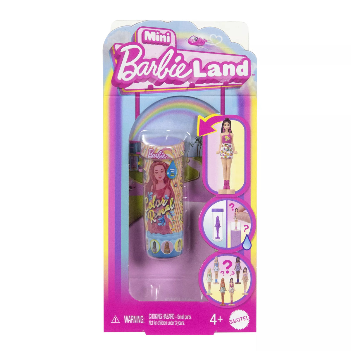 BARBIELAND COLOR REVEAL mini siurprizas - vaivorykštės serija (JCR08)