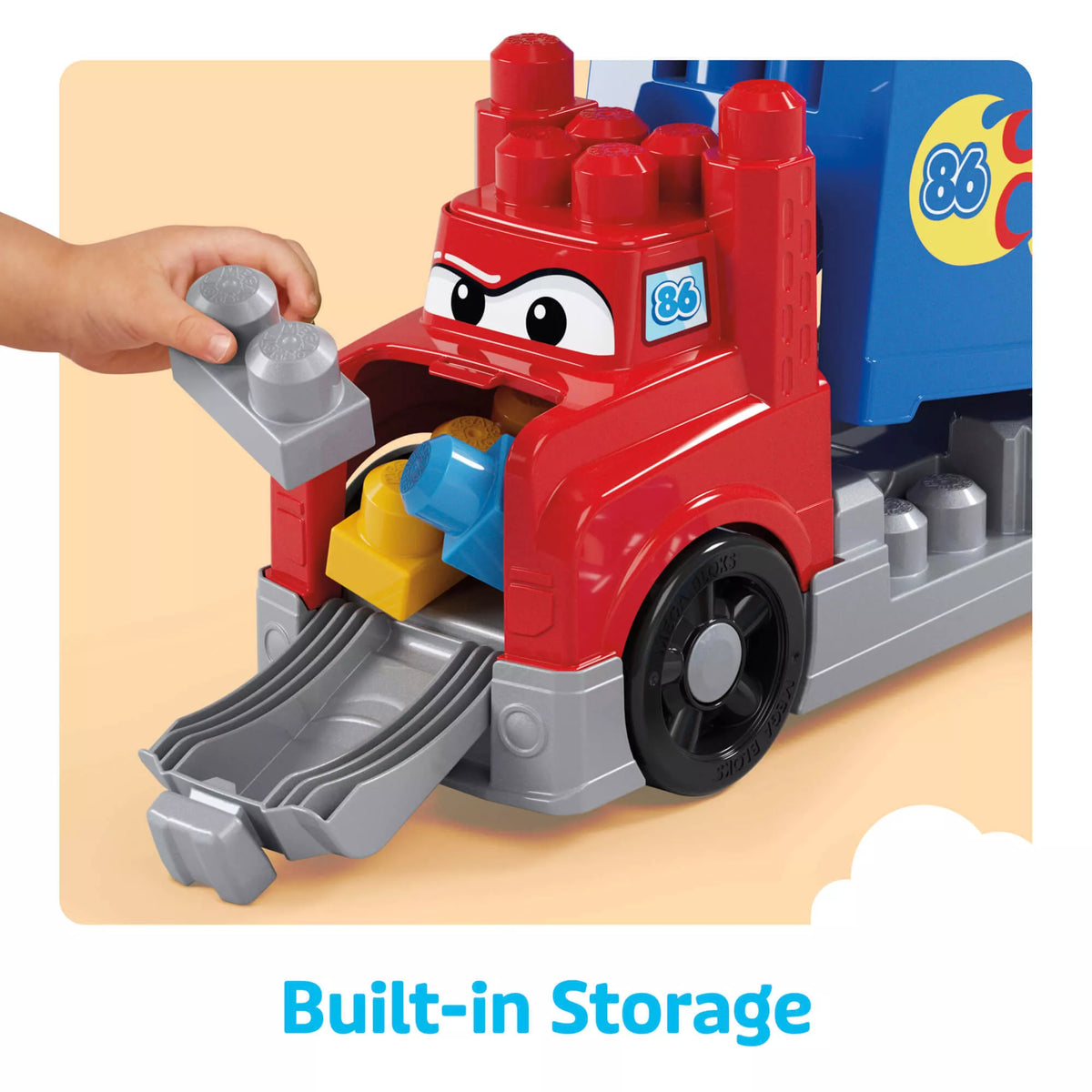 MEGA BLOKS konstruktorius – sunkvežimis su trasa (JFR29)