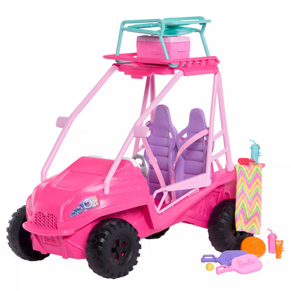 BARBIE MYSTERIES BEACH BUGGY paplūdimio automobilis (JFV68)