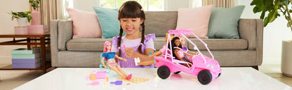 BARBIE MYSTERIES BEACH BUGGY paplūdimio automobilis (JFV68)
