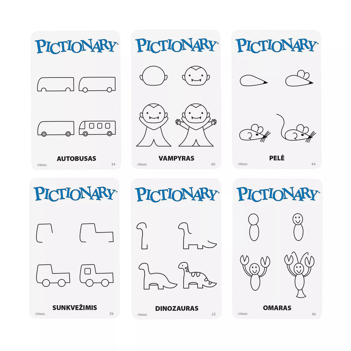Stalo žaidimas PICTIONARY (lietuvių kalba) (JGF68)