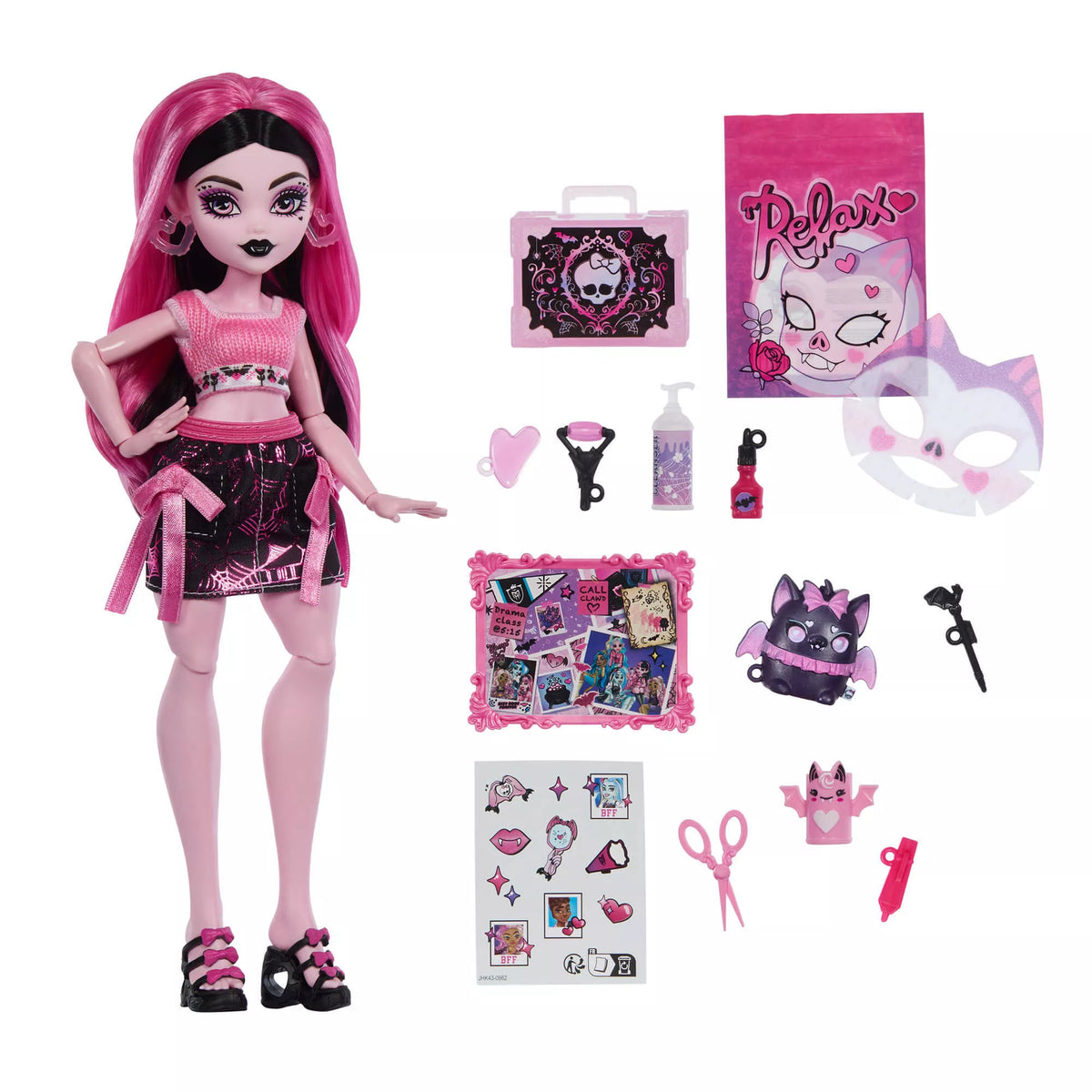 MONSTER HIGH SELF-SCARE SECRETS Drakulauros rinkinys