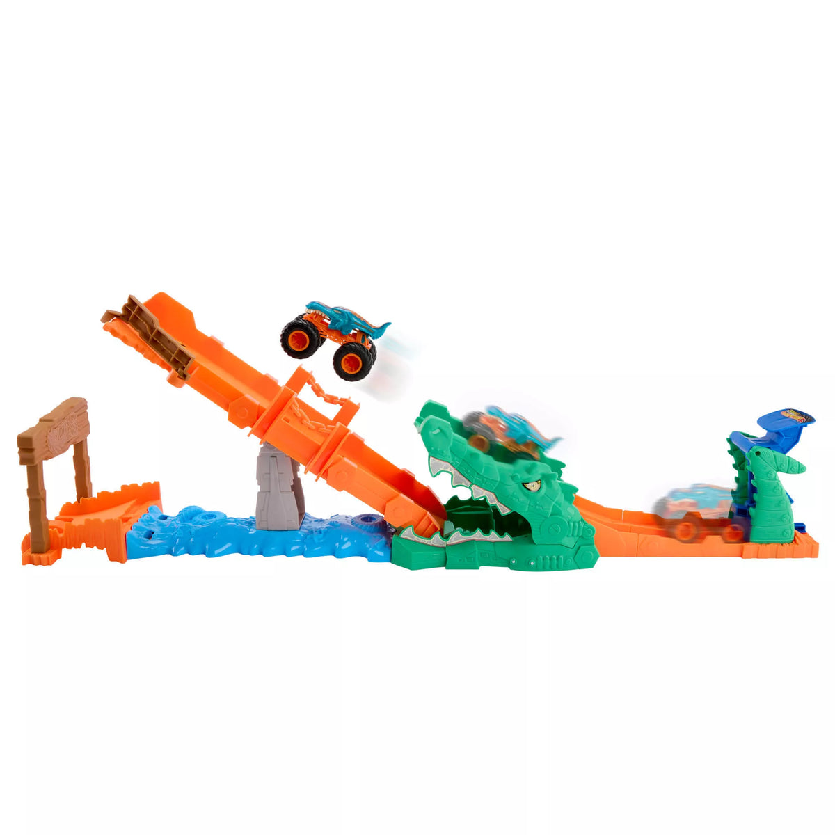 HOT WHEELS MONSTER TRUCKS rinkinys – Krokodilo iššūkis (JJN45)