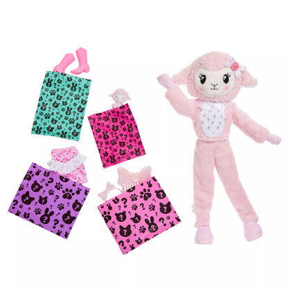 BARBIE CUTIE REVEAL CARE BEARS SWEET BOWS siurprizų rinkinys – avytė (JJP66)