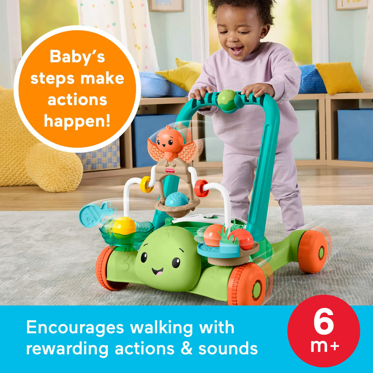 FISHER-PRICE vėžliuko vaikštynė (JKD63)