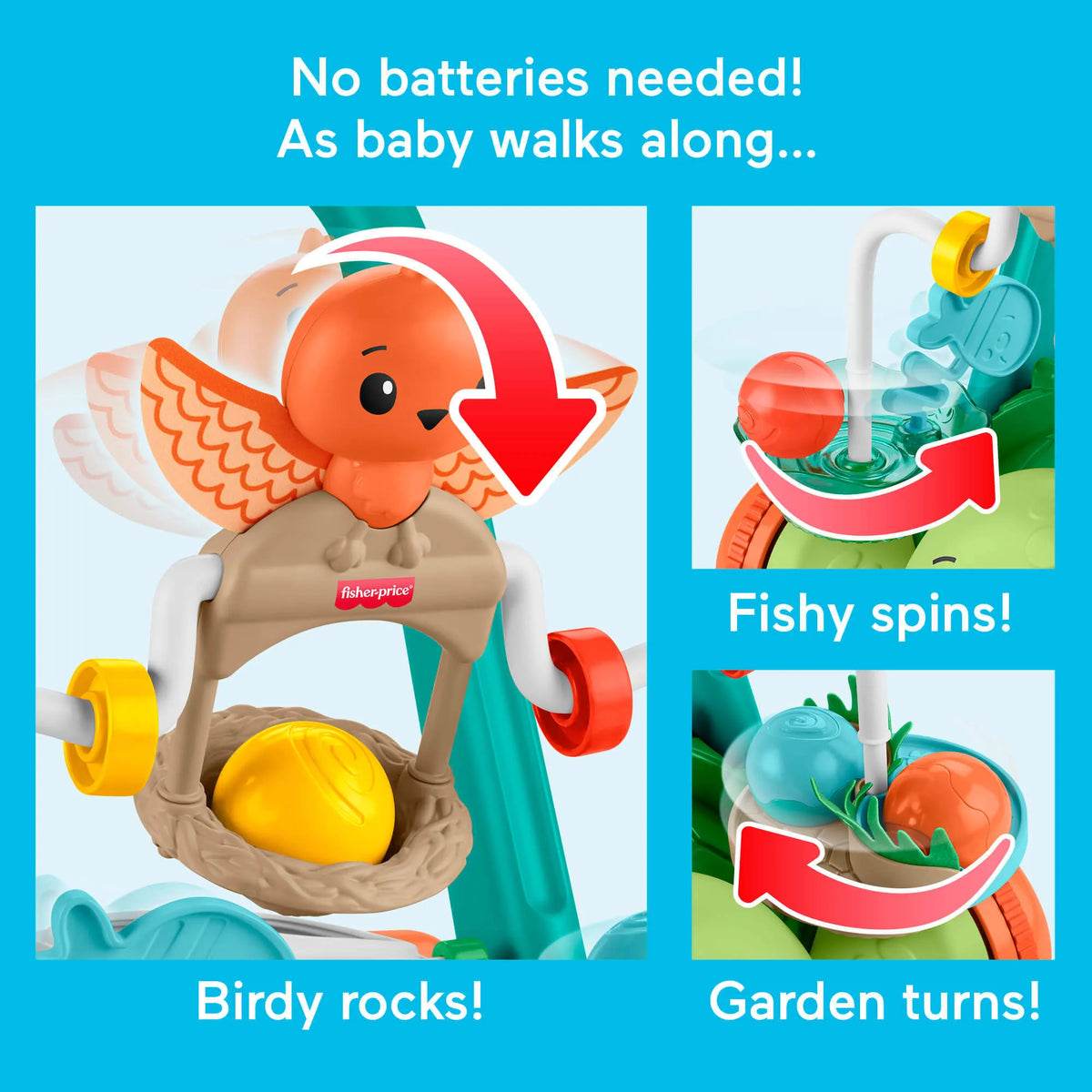 FISHER-PRICE vėžliuko vaikštynė (JKD63)