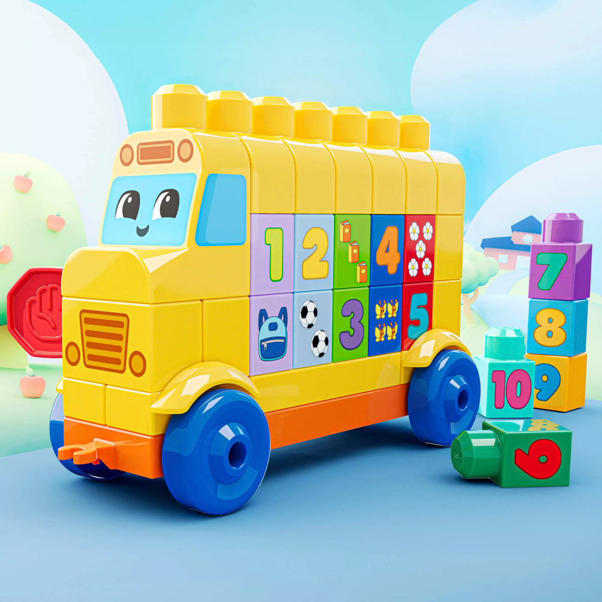 MEGA BLOKS konstravimo ir skaičiavimo autobusas (JKG34)