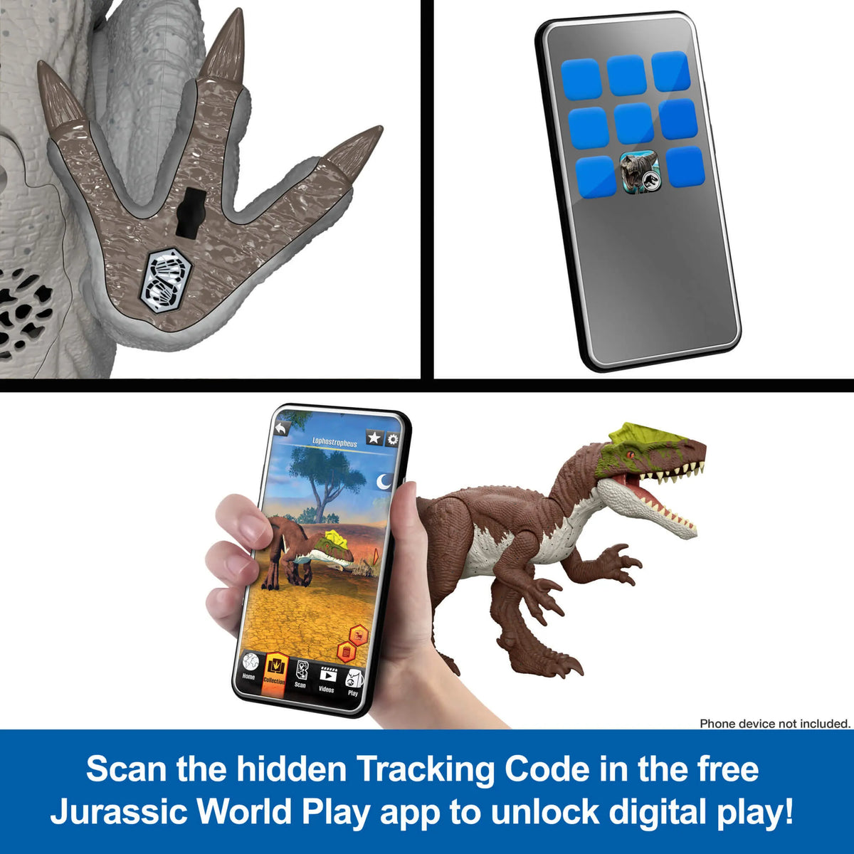 JURASSIC WORLD MUSCLE MADNESS interaktyvus dinozauras T. rex (JKG92)