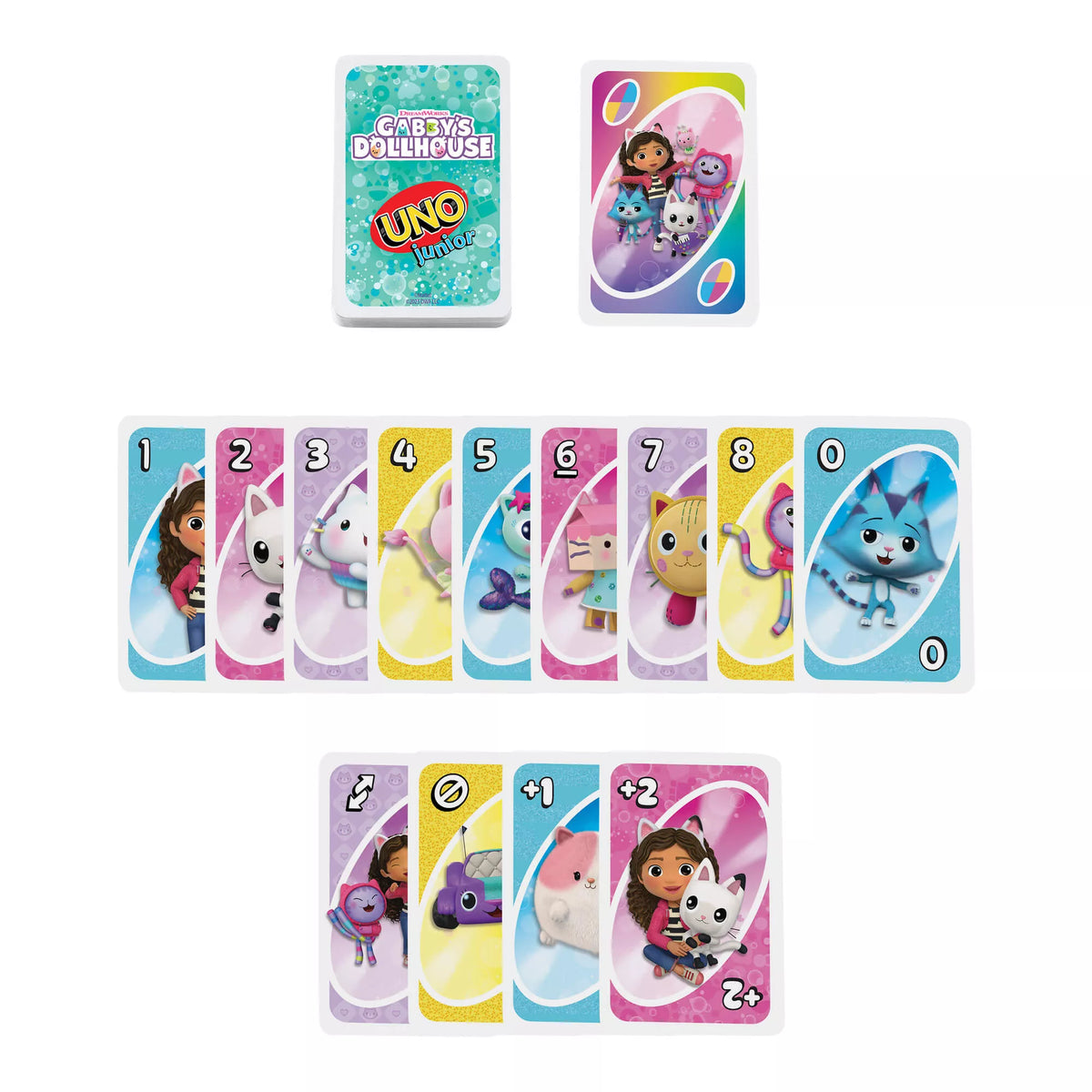UNO JUNIOR kortos GABBY'S DOLLHOUSE (JLH17)