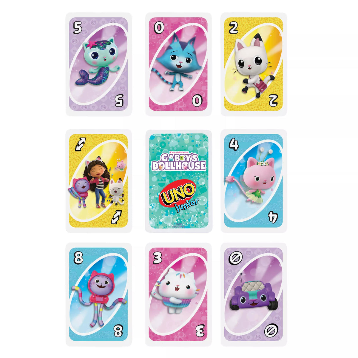 UNO JUNIOR kortos GABBY'S DOLLHOUSE (JLH17)