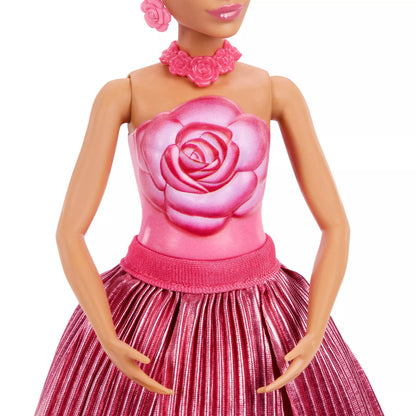 BARBIE ROSE SURPRISE lėlė gėlėje (JMF59)