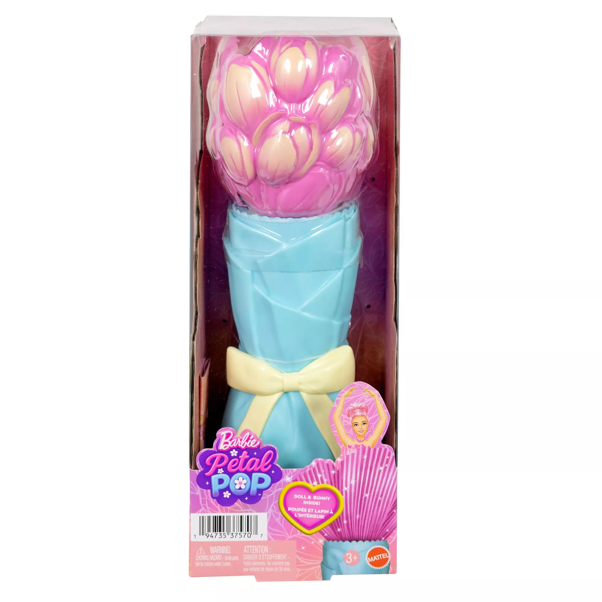 BARBIE TULIP SURPRISE lėlė gėlėje (JMF57)