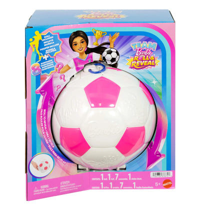 BARBIE ROLL & REVEAL futbolininkės staigmenų rinkinys (JMK20)