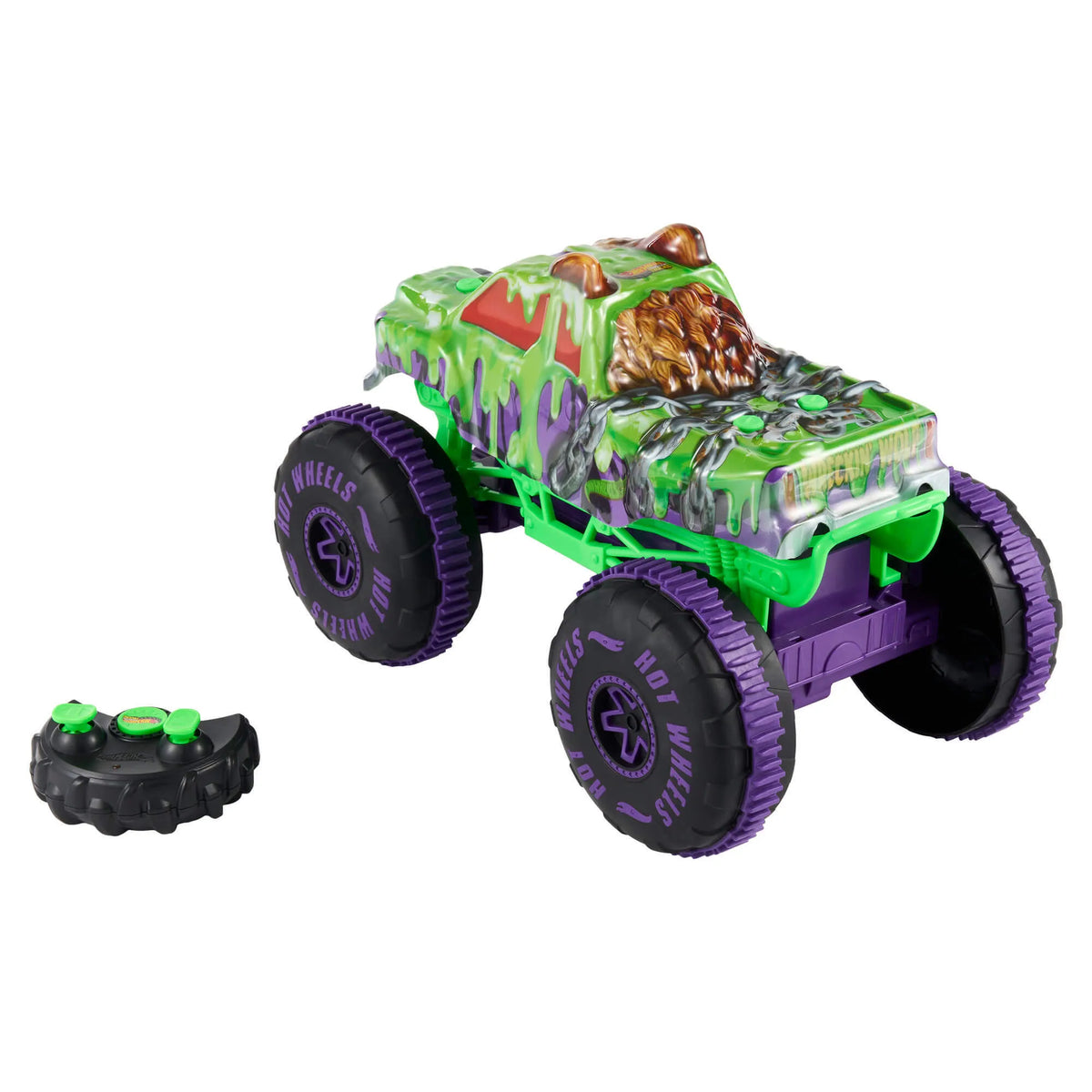 HOT WHEELS MONSTER TRUCKS RC automodelis – Wreckin' Wolf (JMM77)