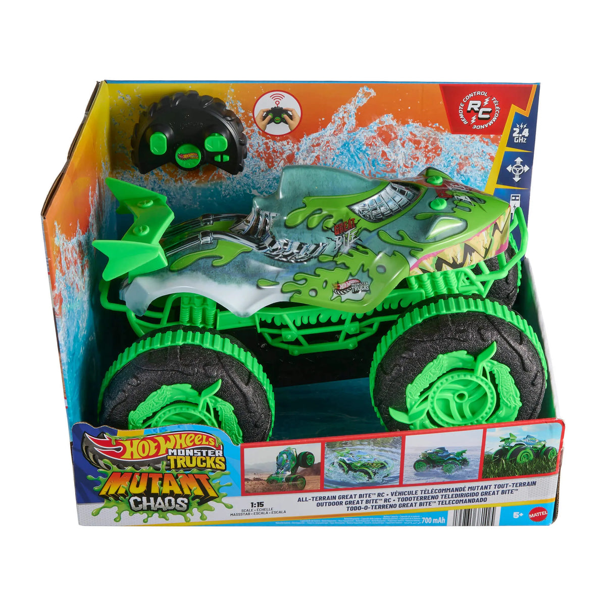 HOT WHEELS MONSTER TRUCKS RC automodelis – All-Terrain Great Bite (JMM76)