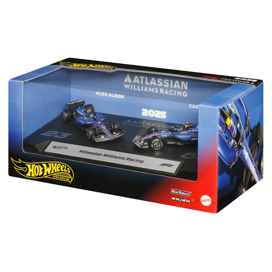 HOT WHEELS PREMIUM F1 Williams Carlos Sainz ir Alexander Albon bolidai (2 vnt.) (JMM98)