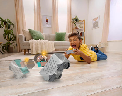 MINECRAFT RC valdoma figūrėlė Steve kasyklos vagonėlyje (JMT40)