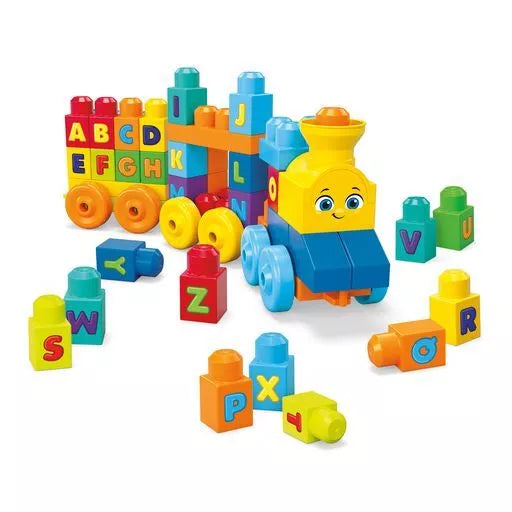 MEGA BLOKS muzikinis abėcėles traukinys (50 det.) (FWK22)