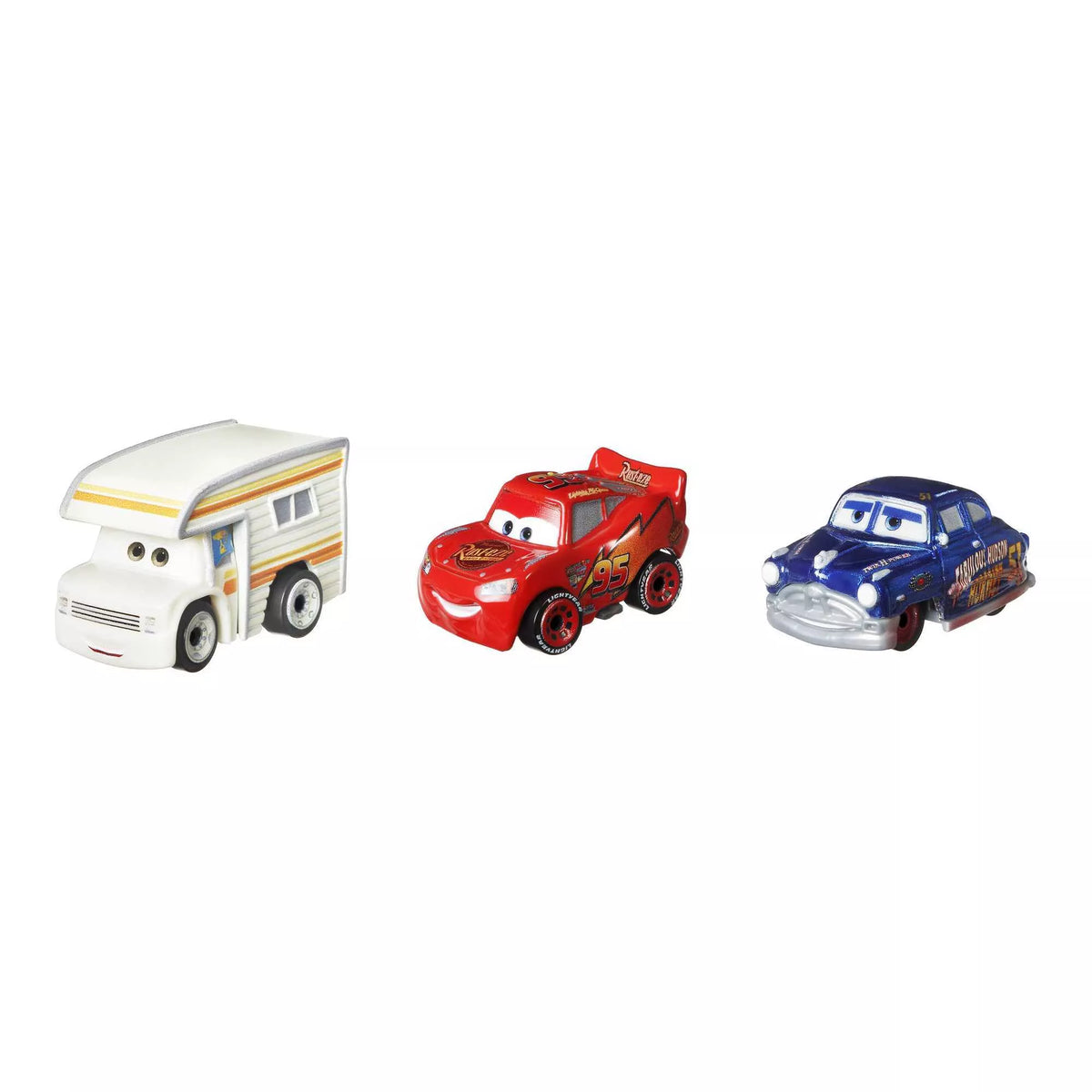 CARS trijų automodeliukų rinkinys – Mini lenktynininkas (GKG01)