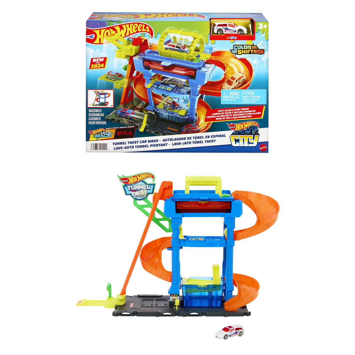 HOT WHEELS CITY rinkinys – Tunelinė autoplovykla (HTN80)