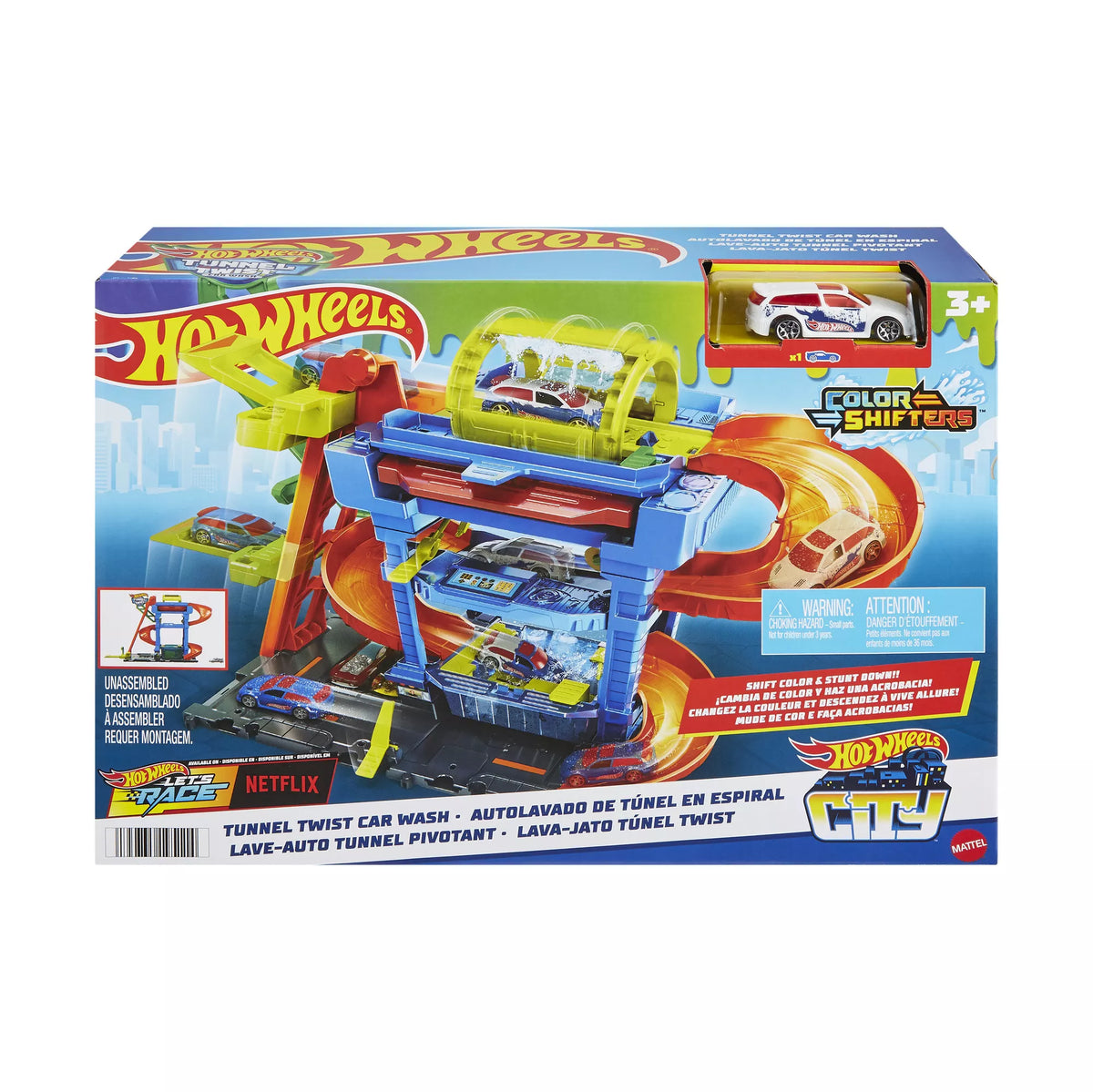 HOT WHEELS CITY rinkinys – Tunelinė autoplovykla (HTN80)