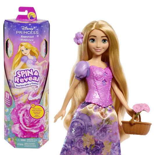 DISNEY PRINCESS SPIN and REVEAL Auksaplaukės siurprizų rinkinys (HTV86)