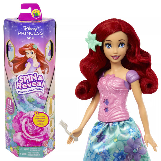 DISNEY PRINCESS SPIN and REVEAL Arielės siurprizų rinkinys (HTV88)