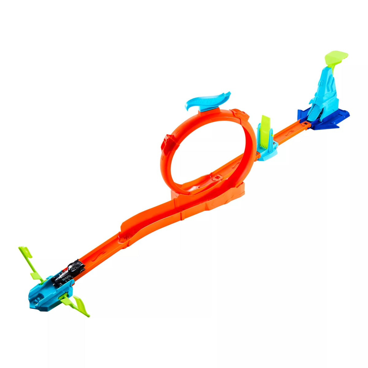 HOT WHEELS STUNT TRACKS trasa su kilpa ir šuoliu (JHK76)