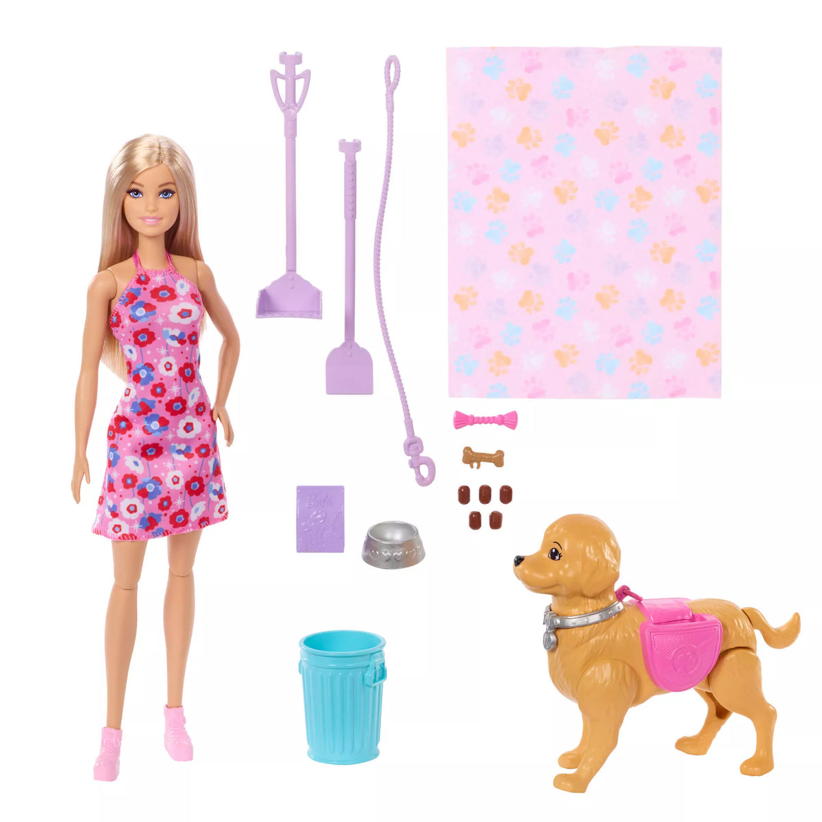 BARBIE WALK AND POTTY lėlės rinkinys (JJB46)