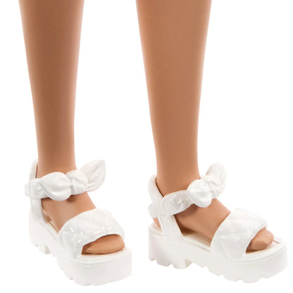 BARBIE FASHIONISTAS lėlė madistė šviesiais plaukais (JJN62)