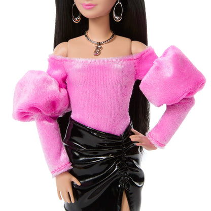 BARBIE DELUXE FASHIONISTAS mados lėlė rožine palaidine (JJN76)