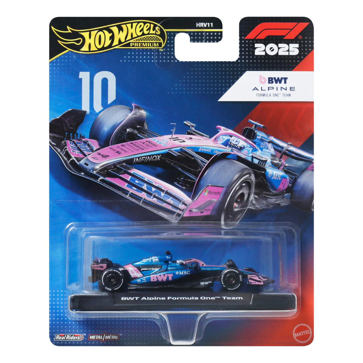 HOT WHEELS PREMIUM F1 Alpine Pierre Gasly bolidas 10 (JKD82)