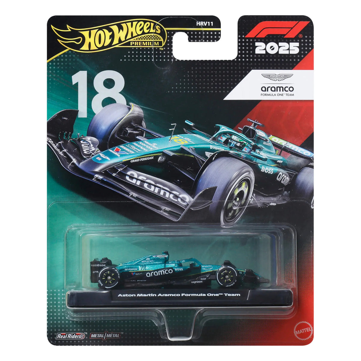 HOT WHEELS PREMIUM F1 Aston Martin Lance Stroll bolidas 18 (JKD87)