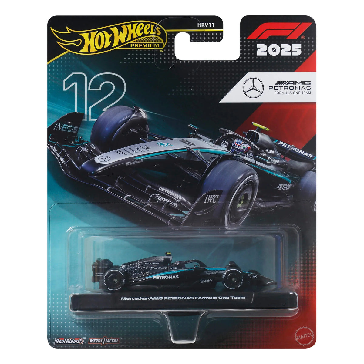 HOT WHEELS PREMIUM F1 Mercedes-Benz Kimi Antonelli bolidas 12 (JKD92)