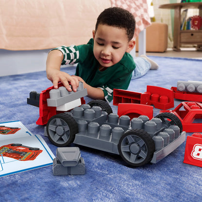MEGA BLOKS BUILD AND GO 3 in 1 lenktyninio automobilio konstruktorius (JKG35)