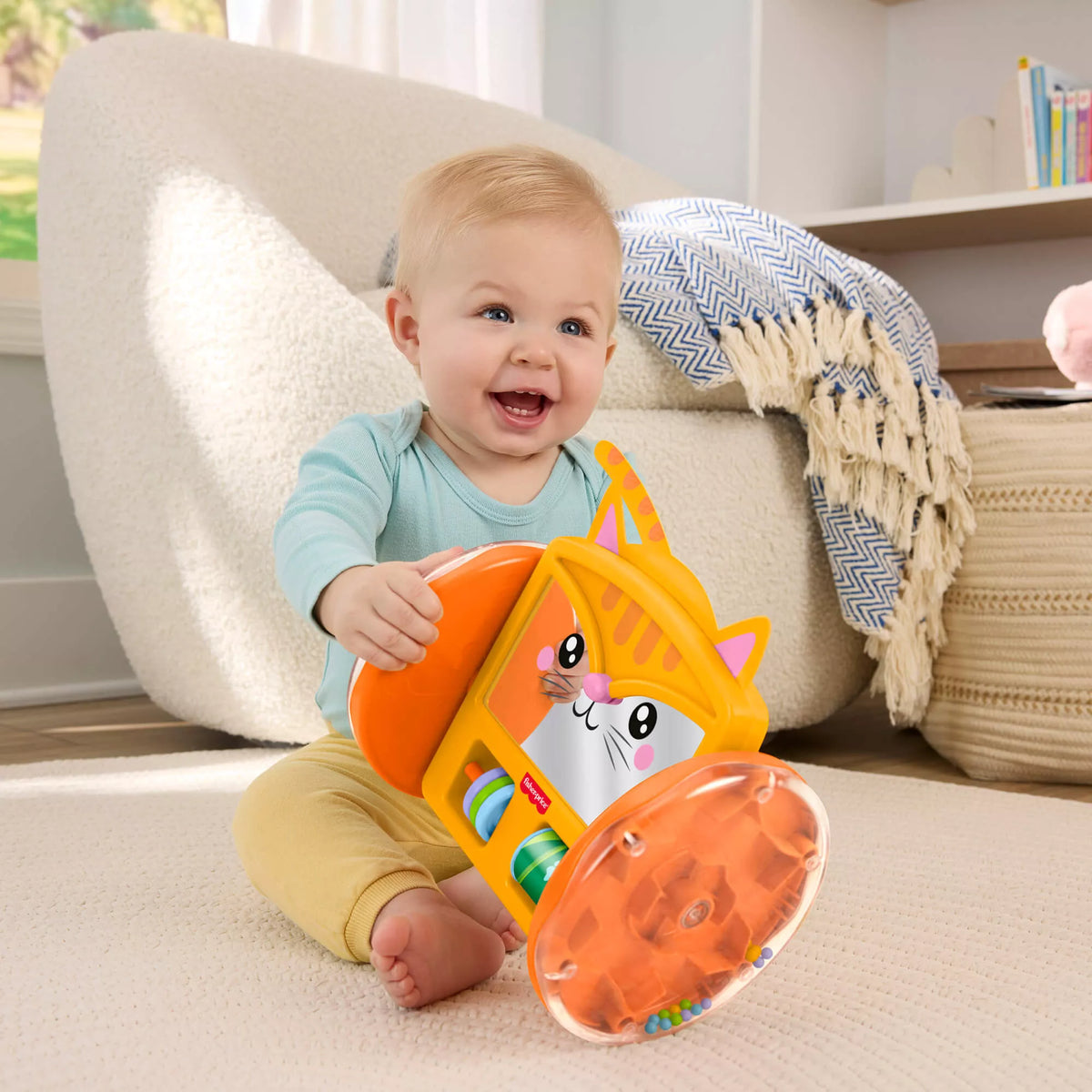 FISHER-PRICE riedantis katytės veidrodėlis (JLF98)