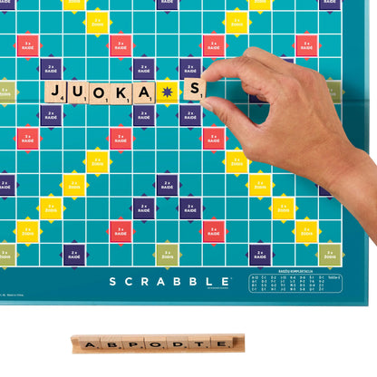 Stalo žaidimas SCRABBLE (medinis, LT)