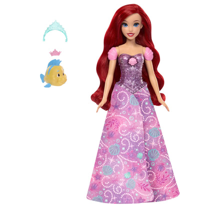 DISNEY PRINCESS lėlė Arielė su transformacijos funkcija (JLK19)