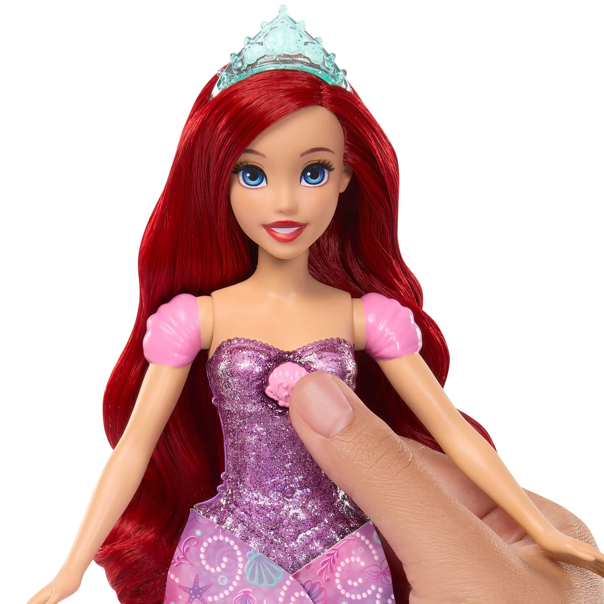DISNEY PRINCESS lėlė Arielė su transformacijos funkcija (JLK19)