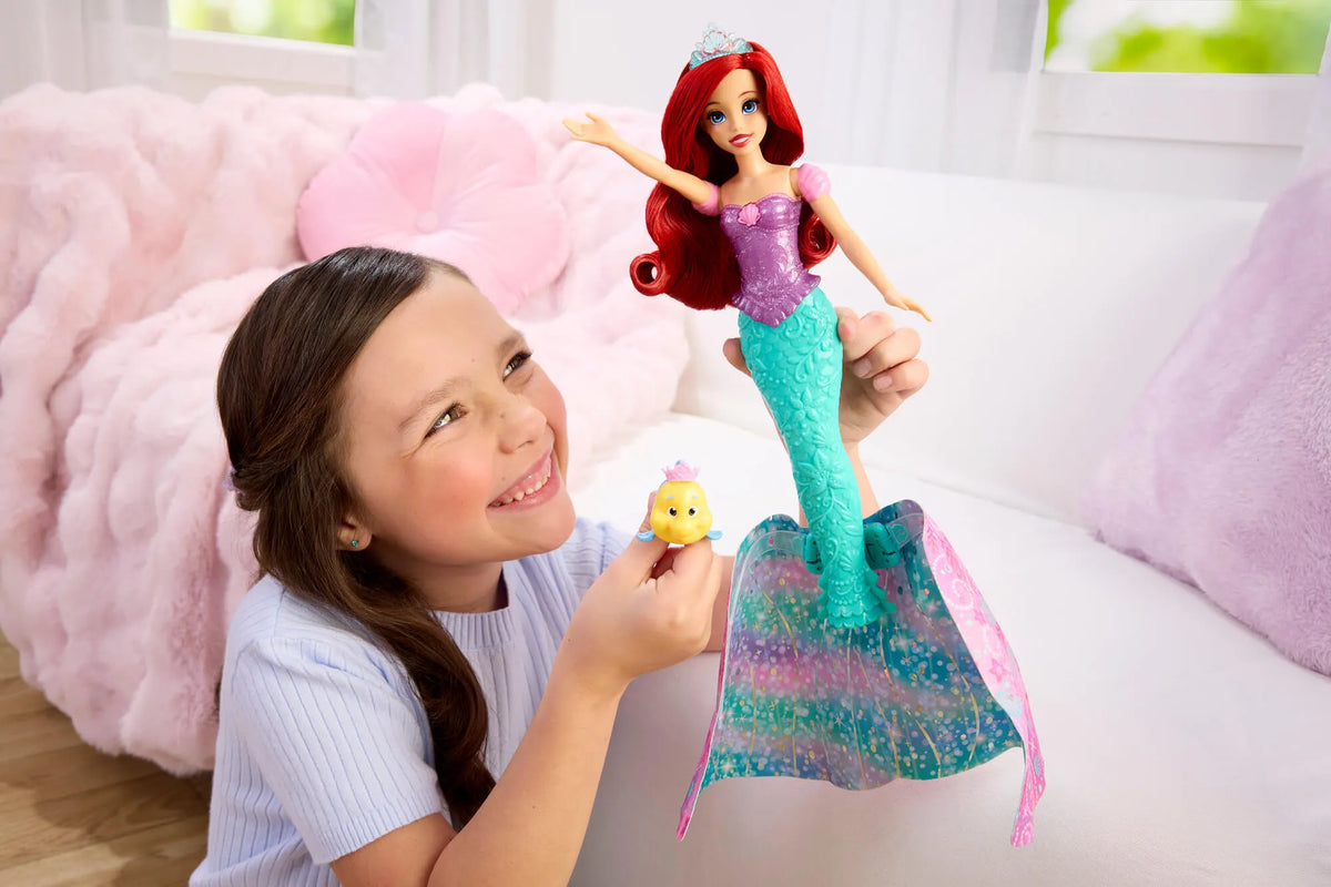 DISNEY PRINCESS lėlė Arielė su transformacijos funkcija (JLK19)