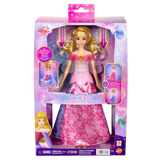 DISNEY PRINCESS lėlė Aurora su spalvos keitimo funkcija (JLK24)