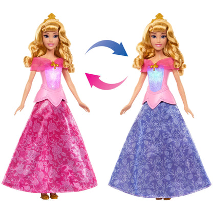DISNEY PRINCESS lėlė Aurora su spalvos keitimo funkcija (JLK24)