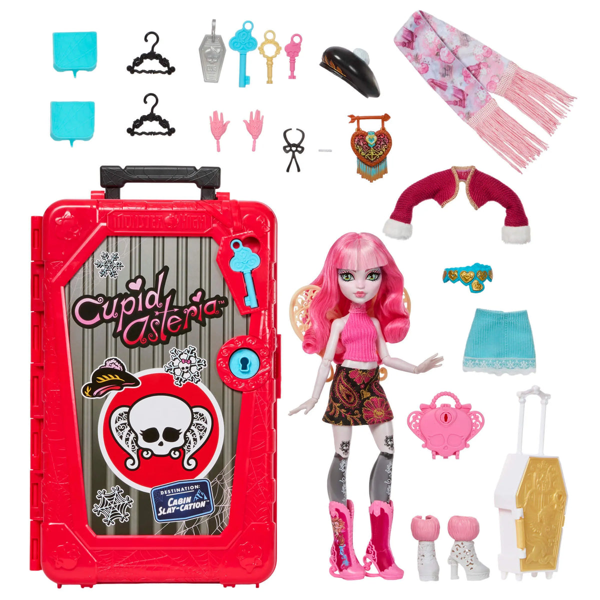 MONSTER HIGH SKULLTIMATE Cupid rinkinys - Cabin Escape serija (JMG66)