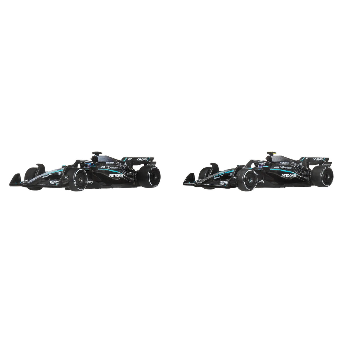 HOT WHEELS PREMIUM F1 dviejų Mercedes-Benz George Russel ir Kimi Antonelli bolidų rinkinys (JMM93)